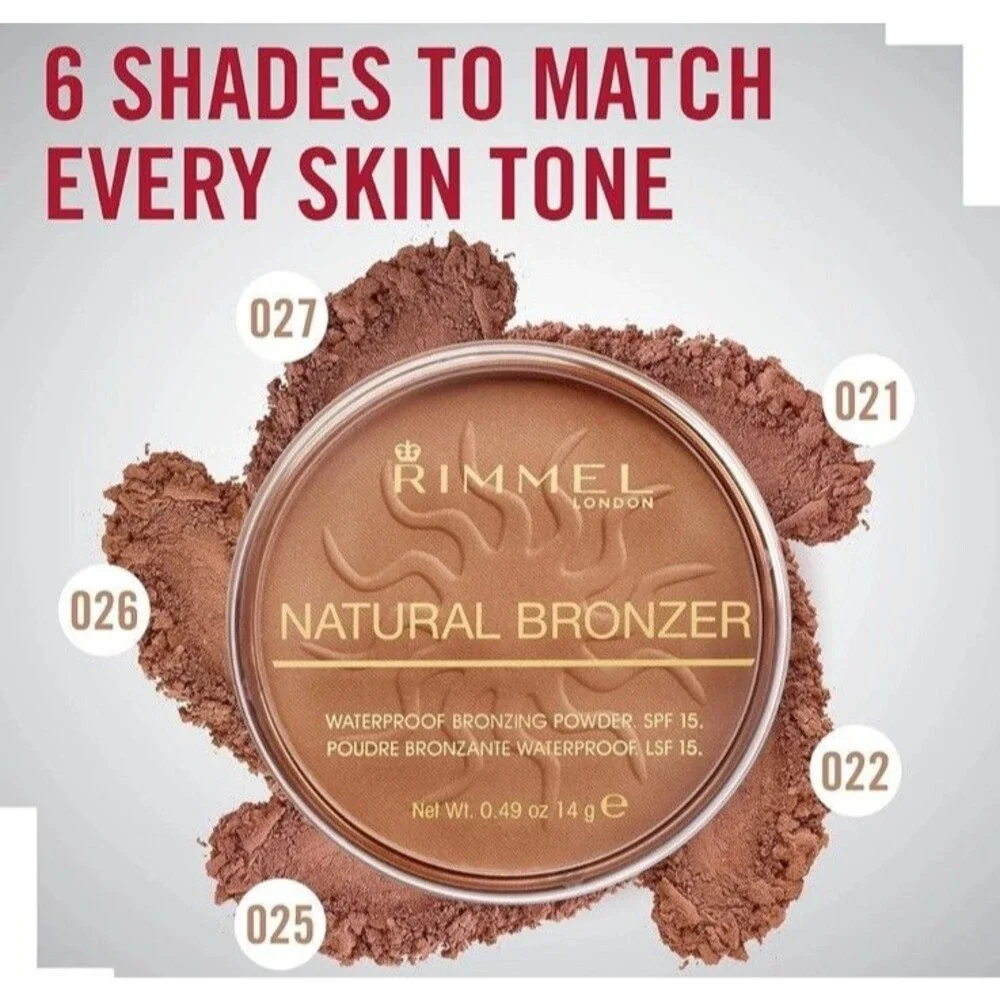 Rimmel London Natural Bronzer 021 Sun Light, waterproof sun-kissed glow Y2K